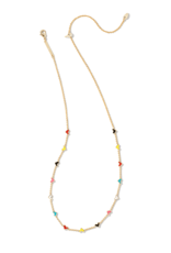 KENDRA SCOTT DESIGN Haven Heart Gold Strand Necklace in Multi Mix KENDRA SCOTT DESIGN Haven Heart Gold Strand Necklace in Multi Mix