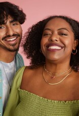 KENDRA SCOTT DESIGN Haven Heart Gold Strand Necklace in Multi Mix KENDRA SCOTT DESIGN Haven Heart Gold Strand Necklace in Multi Mix