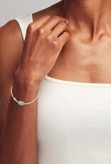 KENDRA SCOTT DESIGN Grayson Gold Stretch Bracelet in Light Blue Magnesite