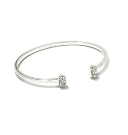 KENDRA SCOTT DESIGN Emilie Silver Cuff Bracelet in Platinum Drusy