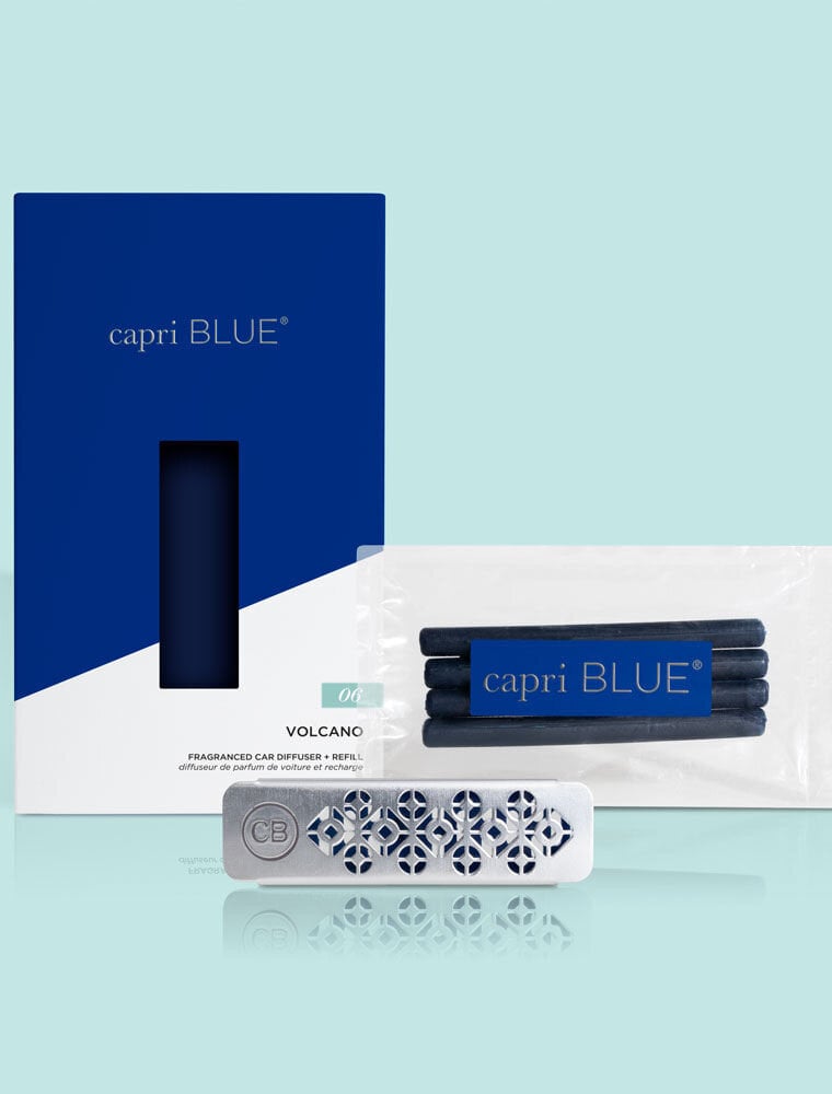 CAPRI BLUE Volcano Car Diffuser + Refill