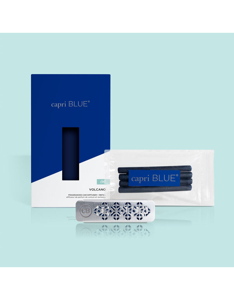 CAPRI BLUE Volcano Car Diffuser + Refill