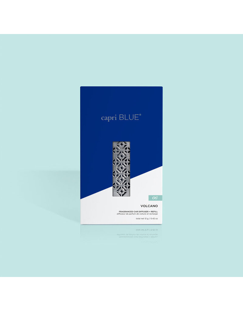 CAPRI BLUE Volcano Car Diffuser + Refill