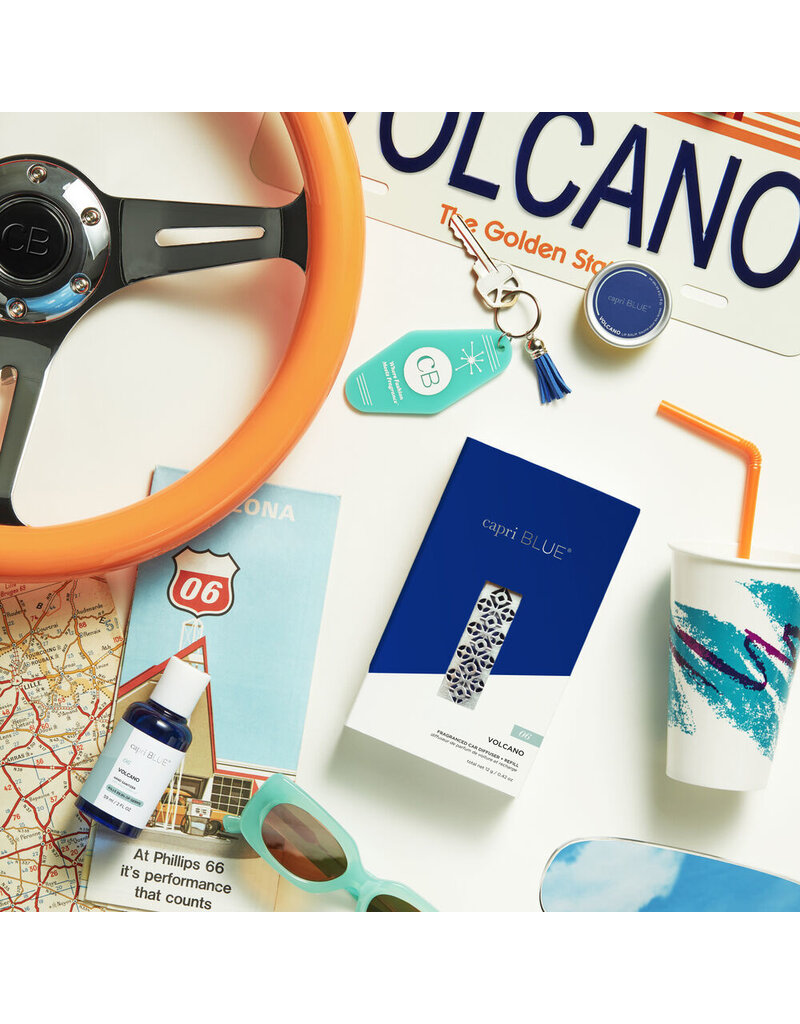 CAPRI BLUE Volcano Car Diffuser + Refill