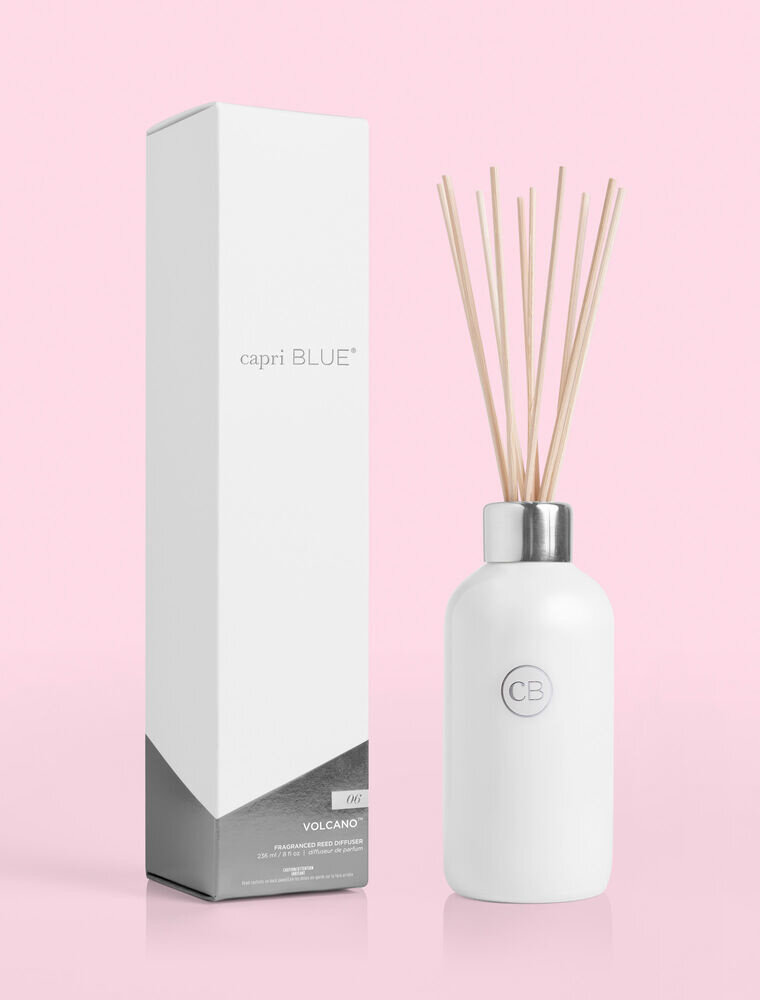 CAPRI BLUE White Reed Diffuser in Volcano