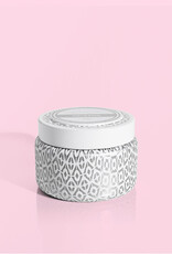 CAPRI BLUE White Printed Travel Tin in Volcano