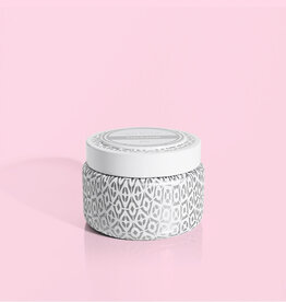 CAPRI BLUE White Printed Travel Tin in Volcano