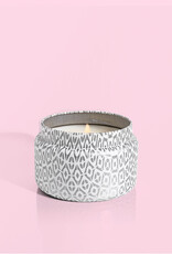 CAPRI BLUE White Printed Travel Tin in Volcano