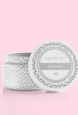 CAPRI BLUE White Printed Travel Tin in Volcano