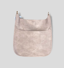 AHDORNED Classic Vegan Leather Messenger Bag Without Strap - Blush (Gold Hardware)