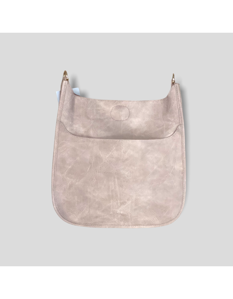 AHDORNED Classic Vegan Leather Messenger Bag Without Strap - Blush (Gold Hardware)