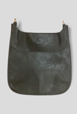 AHDORNED Classic Vegan Leather Messenger Bag Without Strap - Black (Gold Hardware) AHDORNED Classic Vegan Leather Messenger Bag Without Strap - Black (Gold Hardware)