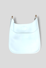 AHDORNED Mini Vegan Leather Messenger Bag Without Strap - White (Gold Hardware) AHDORNED Mini Vegan Leather Messenger Bag Without Strap - White (Gold Hardware)