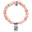 To The Moon And Back Bracelet in Pink Shell & Silver
