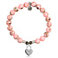 Love Lock Bracelet in Pink Shell & Silver