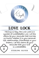 TJAZELLE Love Lock Bracelet in Pink Shell & Silver TJAZELLE Love Lock Bracelet in Pink Shell & Silver