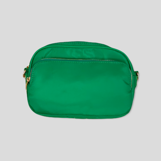 Natalia Nylon Small Messenger Bag Without Strap - Green (Gold Hardware)