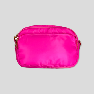 AHDORNED Natalia Nylon Small Messenger Bag Without Strap - Pink (Gold Hardware)