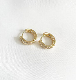 TRUE BY KRISTY Sparkle Huggie Hoop Earrings