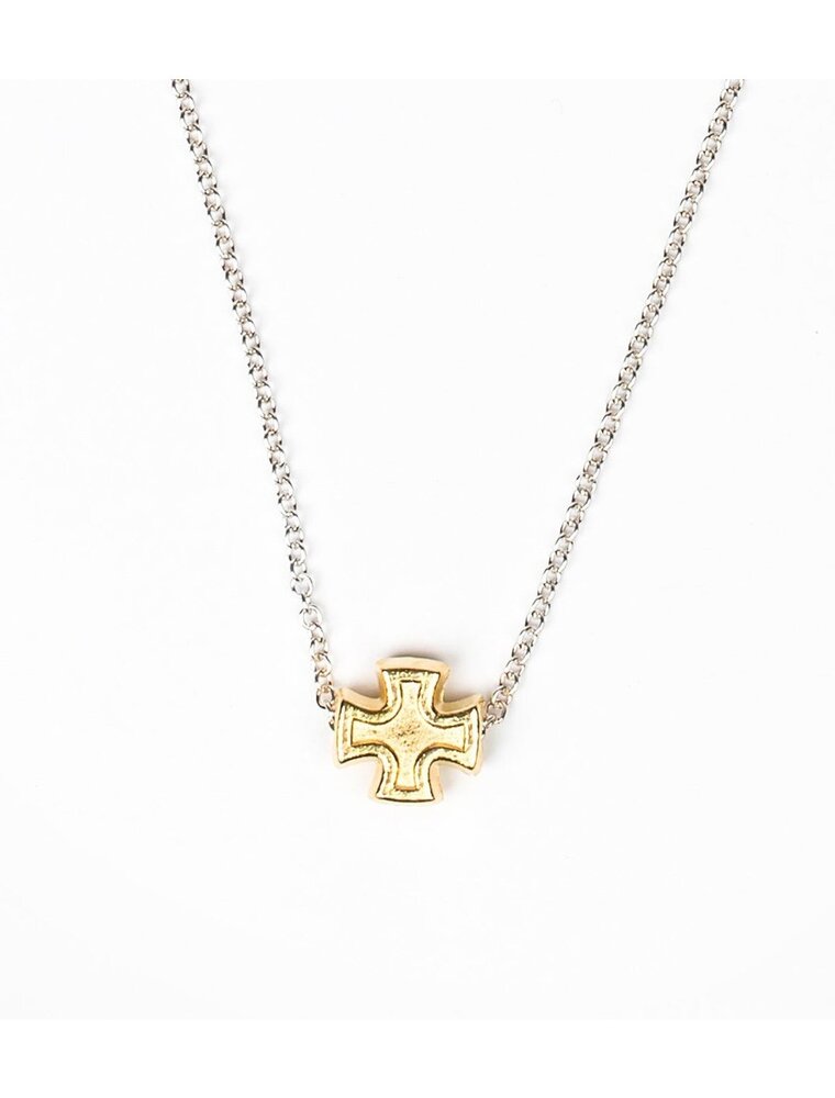 MY SAINT MY HERO Faith Petite Necklace - Silver/Gold