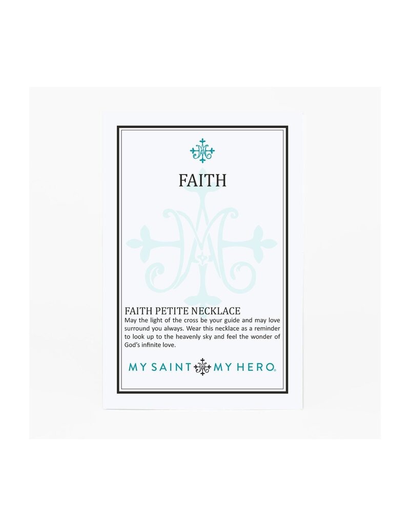 MY SAINT MY HERO Faith Petite Necklace - Silver