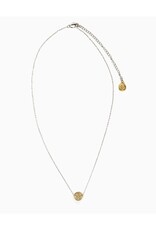 MY SAINT MY HERO Benedictine Petite Necklace - Silver/Gold