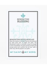 MY SAINT MY HERO Benedictine Petite Necklace - Silver