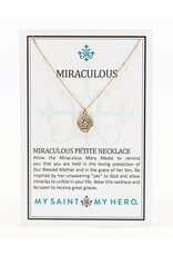 MY SAINT MY HERO Miraculous Mary Petite Necklace - Gold