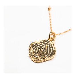 MY SAINT MY HERO Miraculous Mary Petite Necklace - Gold