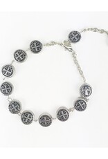 MY SAINT MY HERO St. Benedict Link Bracelet - Silver MY SAINT MY HERO St. Benedict Link Bracelet - Silver