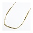 Rosary Bead Necklace - Gold
