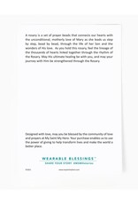 MY SAINT MY HERO Rosary Bead Necklace - Gold