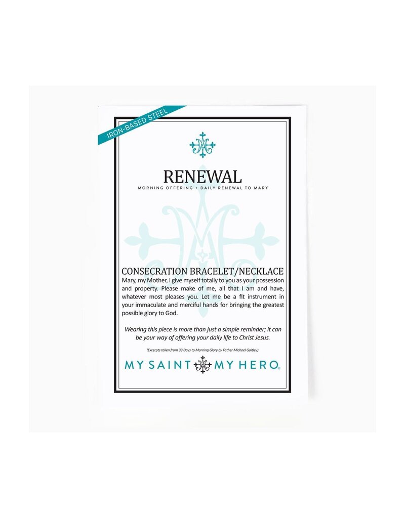 MY SAINT MY HERO Renewal Consecration Necklace - Silver