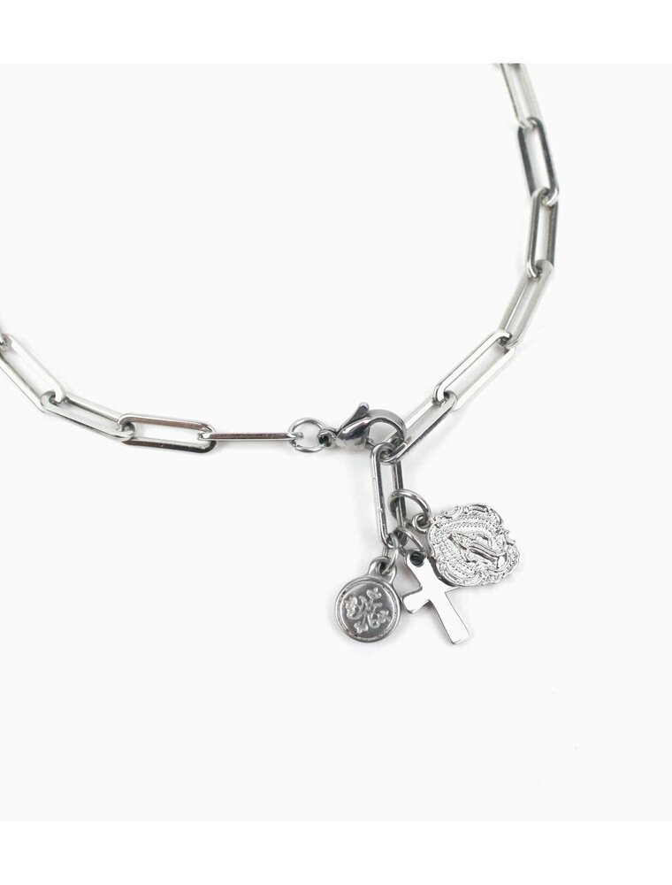 MY SAINT MY HERO Renewal Consecration Necklace - Silver