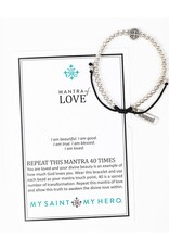 MY SAINT MY HERO Mantra of Love Bracelet - Silver