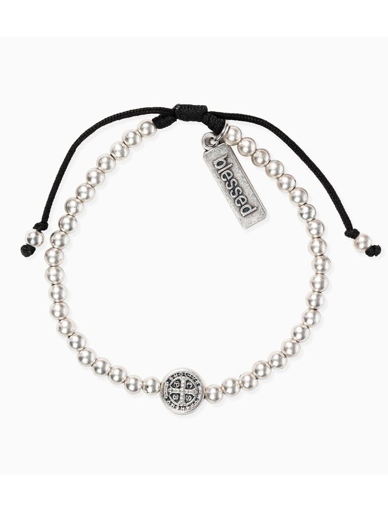 MY SAINT MY HERO Mantra of Love Bracelet - Silver