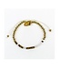 Godmother Morse Code Bracelet - Gold/Clear Crystal