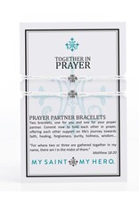 MY SAINT MY HERO Prayer Partners Bracelet Set - Metallic Silver/Silver MY SAINT MY HERO Prayer Partners Bracelet Set - Metallic Silver/Silver