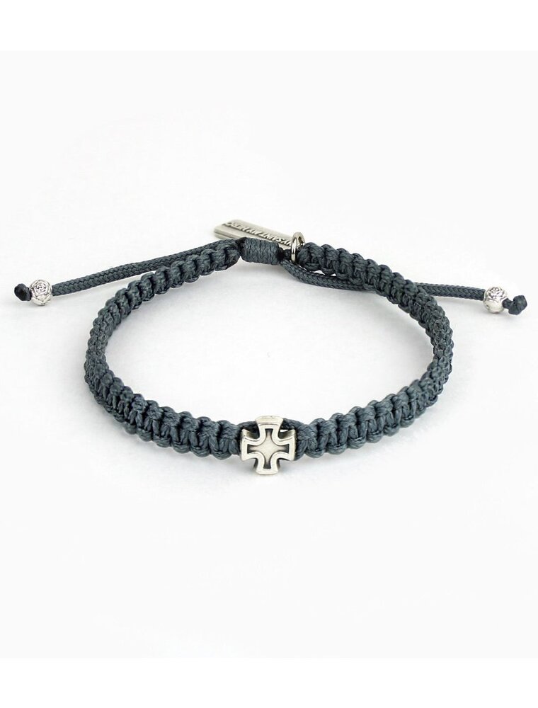 MY SAINT MY HERO Wonderfully Made Bracelet - Slate/Silver