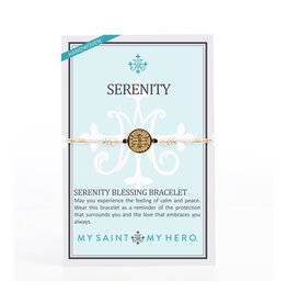 MY SAINT MY HERO Serenity Blessing Bracelet - Metallic Gold/Gold