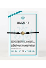 MY SAINT MY HERO Breathe Blessing Bracelet - Black/Gold