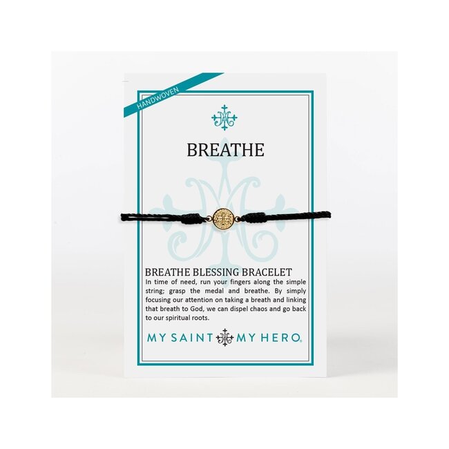 Breathe Blessing Bracelet - Black/Gold