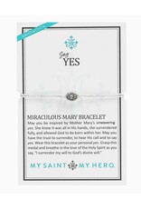 MY SAINT MY HERO Say Yes Miraculous Mary Bracelet - Metallic Silver/Silver