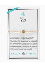 MY SAINT MY HERO Say Yes Miraculous Mary Bracelet - Metallic Gold/Gold