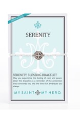 MY SAINT MY HERO Serenity Blessing Bracelet - Metallic Silver/Silver