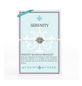 MY SAINT MY HERO Serenity Blessing Bracelet - Metallic Silver/Silver