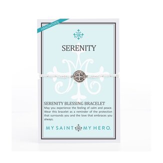 My Saint My Hero Serenity Morse Code Rope Necklace - Silver/Pink