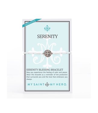 MY SAINT MY HERO Serenity Blessing Bracelet - Metallic Silver/Silver