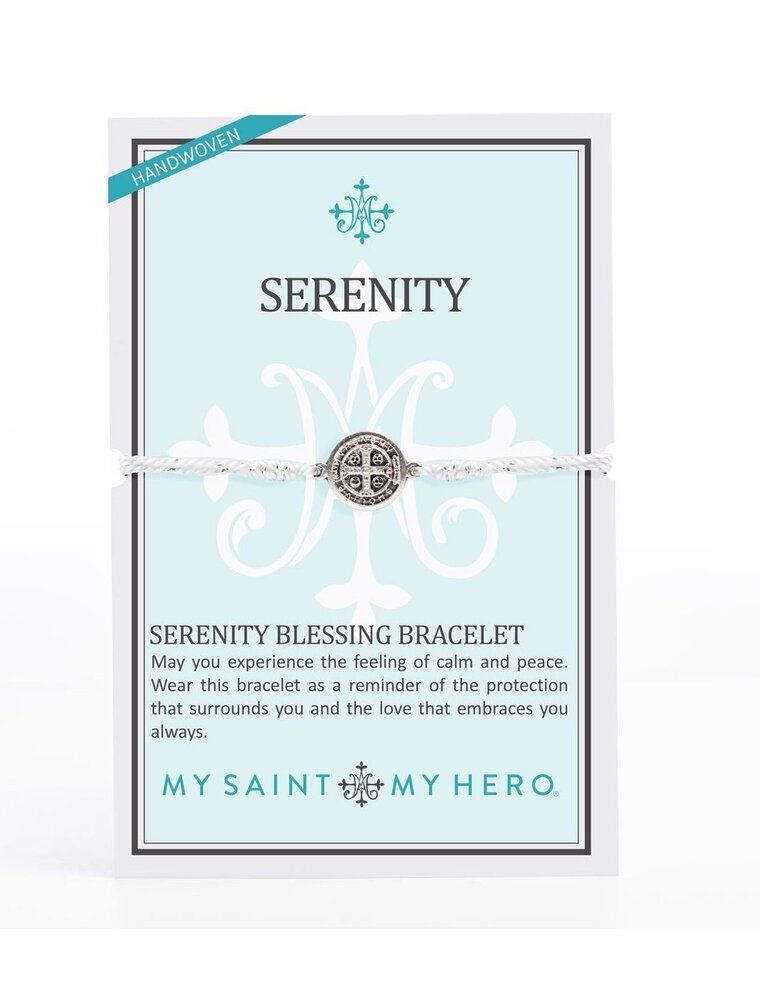 MY SAINT MY HERO Serenity Blessing Bracelet - Metallic Silver/Silver