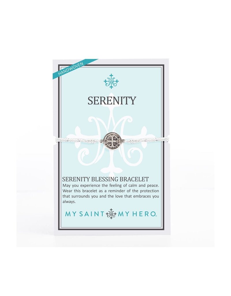 MY SAINT MY HERO Serenity Blessing Bracelet - Metallic Silver/Silver